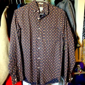J. Crew Sun Print Untucked Shirt